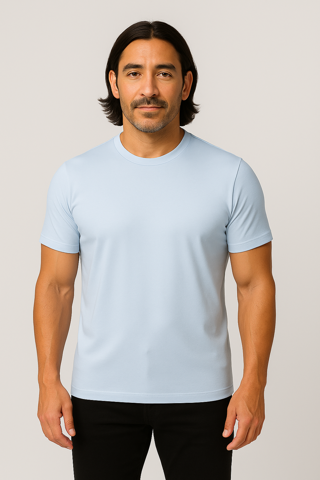Crew Neck – Turquoise Blue